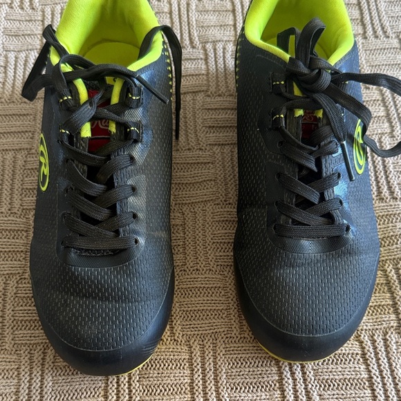 Rawlings Black and Neon Green Kids' Athletic Cleats - Picture 6 of 9